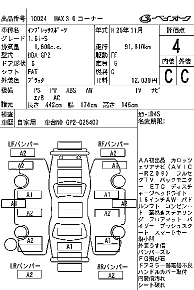 SUBARU IMPREZA 2014