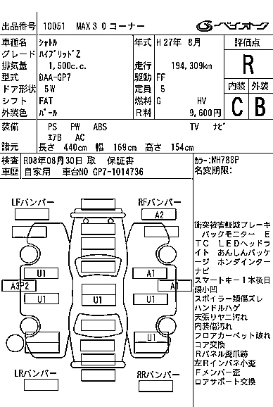 HONDA SHUTTLE 2015