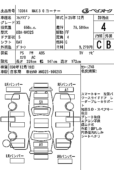 MAZDA FLAIR WAGON 2013