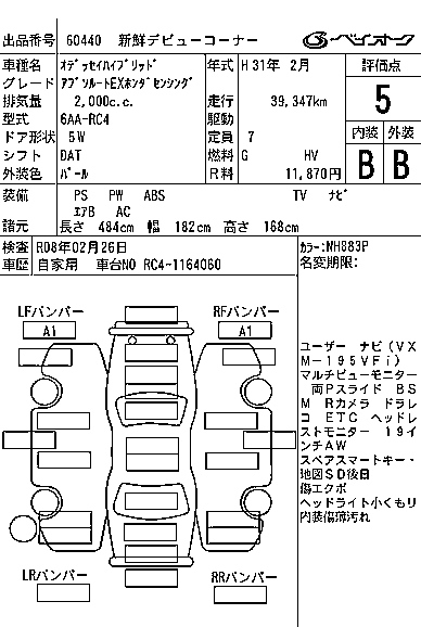HONDA ODYSSEY 2019