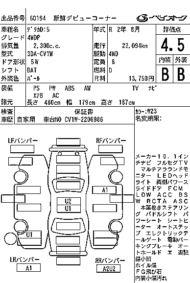 MITSUBISHI DELICA D5 2020
