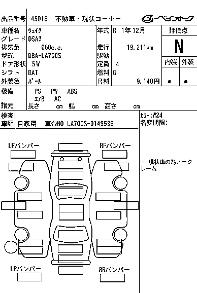DAIHATSU WAKE 2019