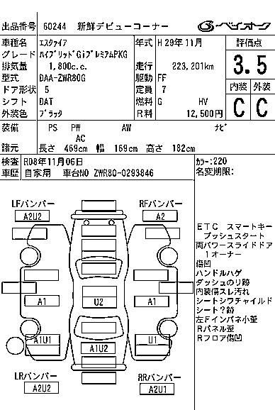 TOYOTA ESQUIRE 2017