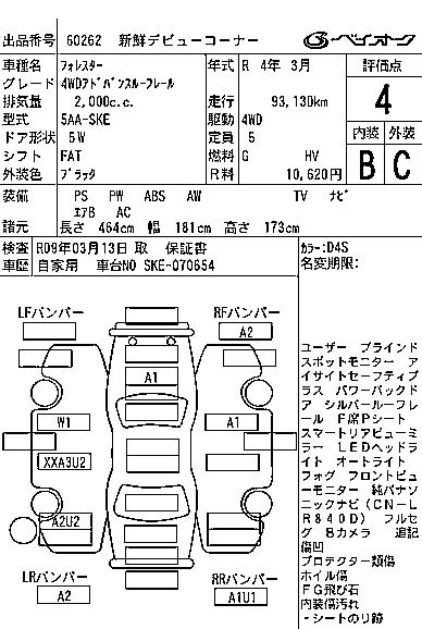 SUBARU FORESTER 2022