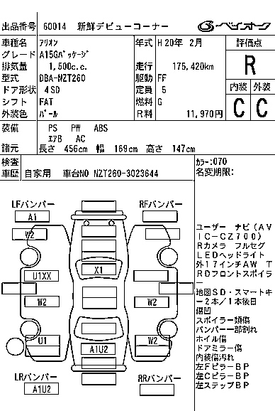 TOYOTA ALLION 2008