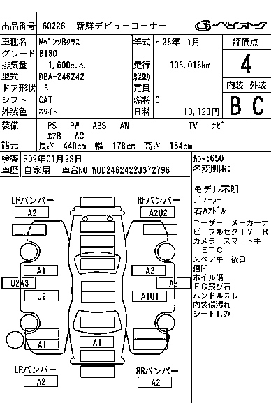 MERCEDES BENZ B CLASS 2016