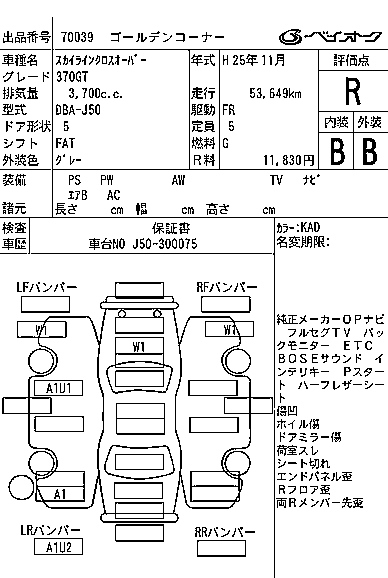 NISSAN SKYLINE CROSSOVER 2013