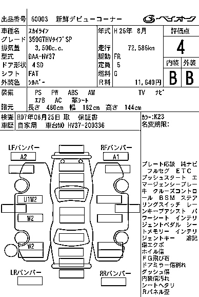 NISSAN SKYLINE 2014