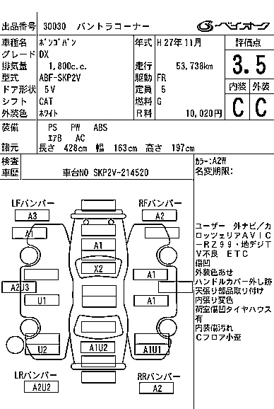 MAZDA BONGO VAN 2015
