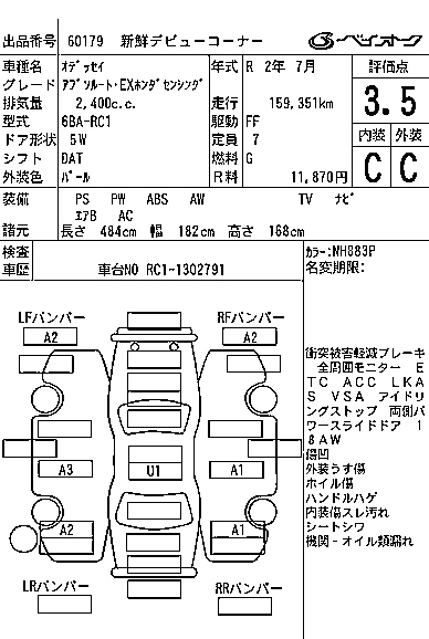HONDA ODYSSEY 2020