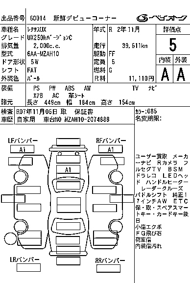 LEXUS UX 2020