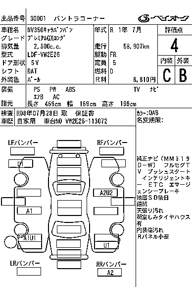 NISSAN CARAVAN VAN 2019