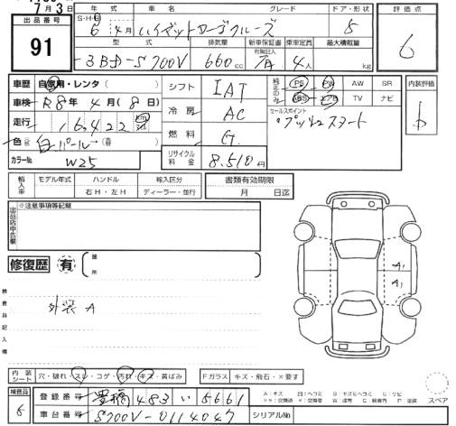 Аукционный лист DAIHATSU HIJET VAN 2024