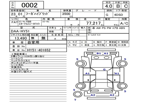 Аукционный лист