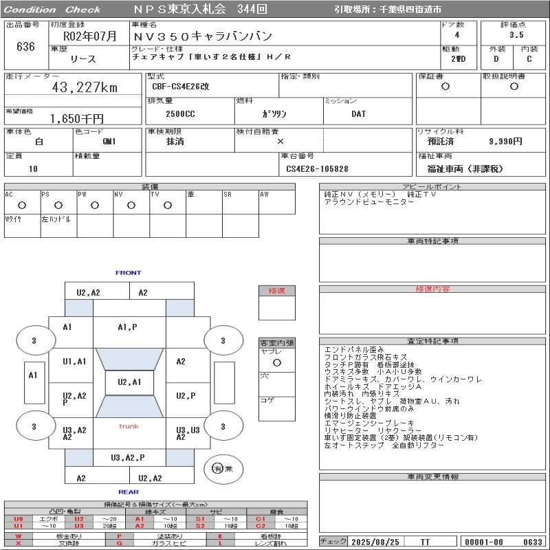 Аукционный лист