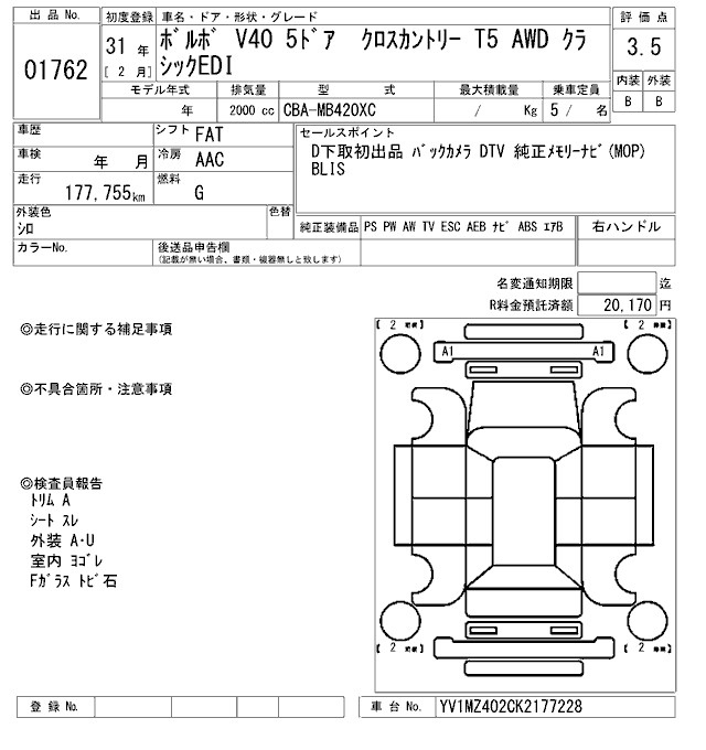 Аукционный лист