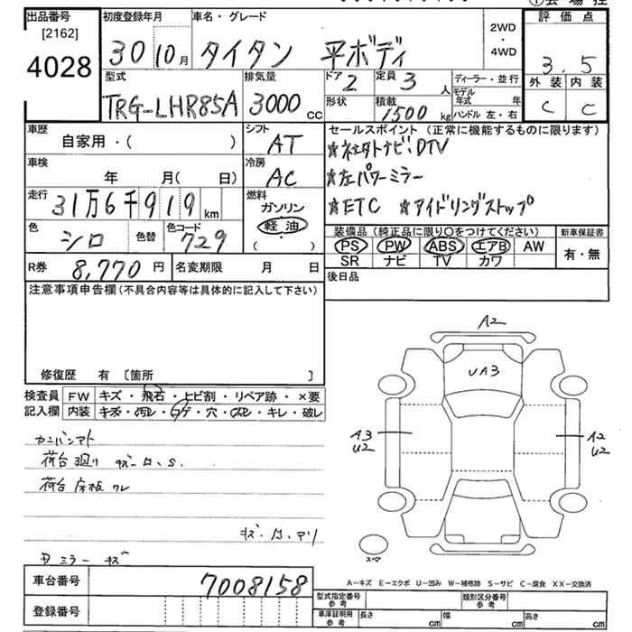 Аукционный лист