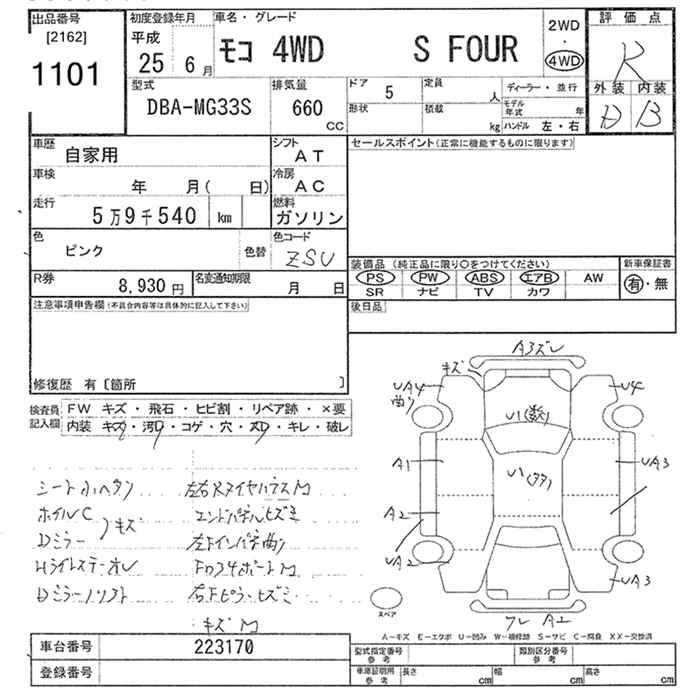 Аукционный лист