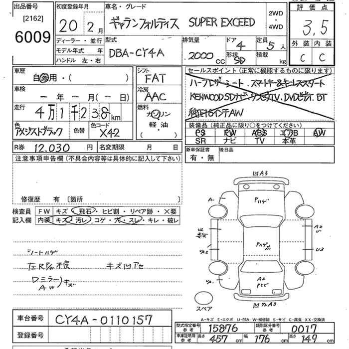 Аукционный лист