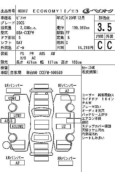 MAZDA BIANTE 2008