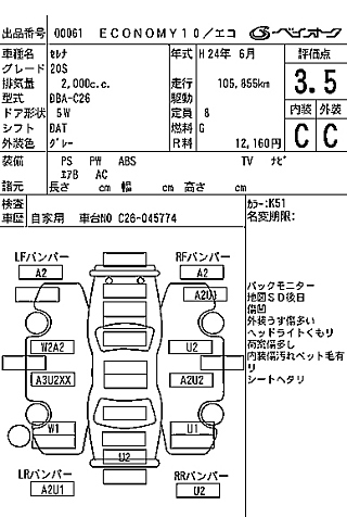 NISSAN SERENA 2012