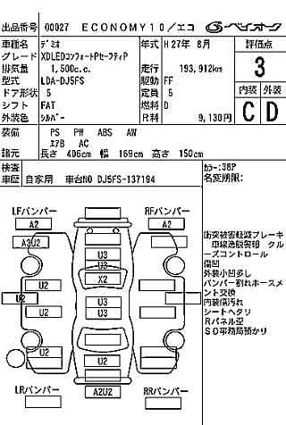 MAZDA DEMIO 2015