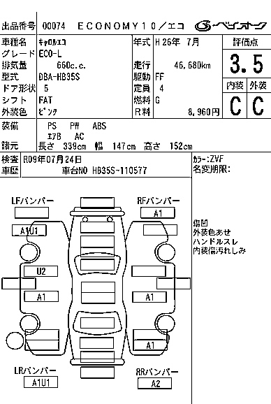 MAZDA CAROL 2014