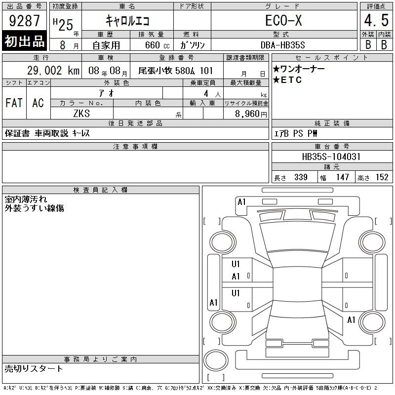 Аукционный лист
