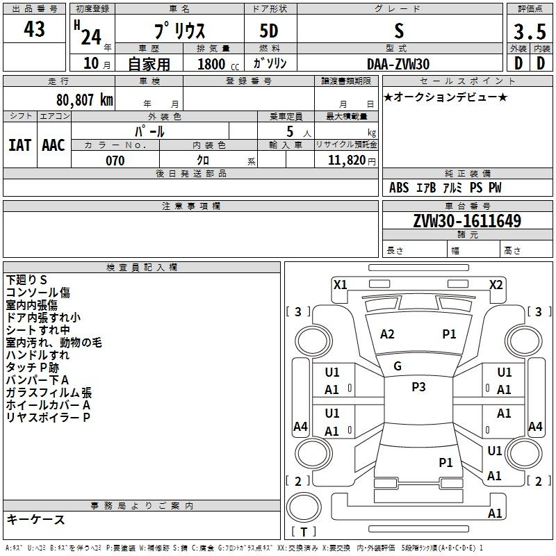 Аукционный лист