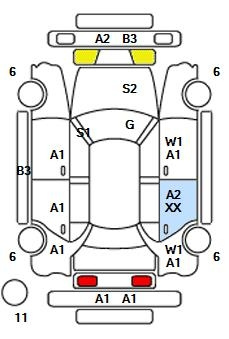 Аукционный лист TOYOTA COROLLA AXIO 2014