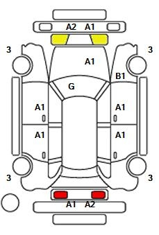 Аукционный лист TOYOTA PRIUS ALPHA 2020