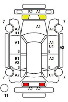 Аукционный лист TOYOTA PRIUS ALPHA 2017