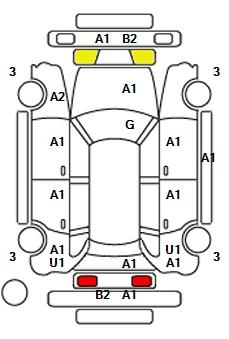 Аукционный лист TOYOTA PRIUS ALPHA 2014