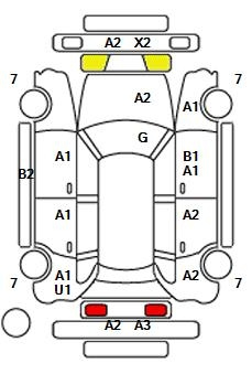 Аукционный лист TOYOTA PRIUS ALPHA 2016