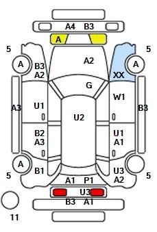 Аукционный лист SUBARU LEGACY 2012
