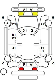 Аукционный лист TOYOTA PRIUS ALPHA 2013
