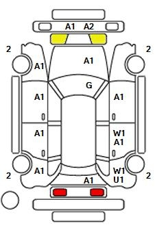 Аукционный лист TOYOTA PRIUS ALPHA 2019