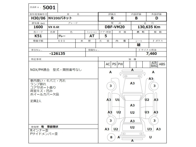 NISSAN NV200 2018