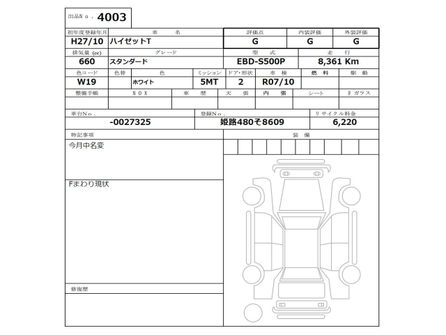 DAIHATSU HIJET TRUCK 2015