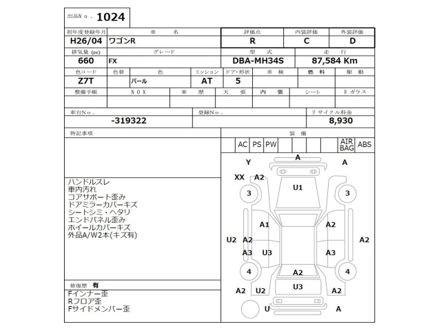 SUZUKI WAGON R 2014