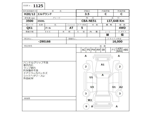NISSAN ELGRAND 2008