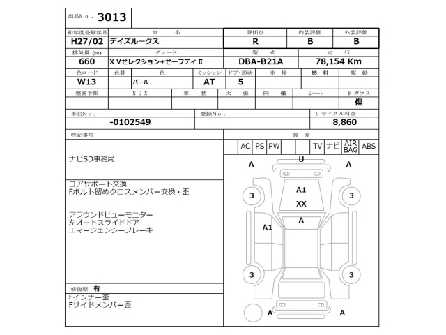 NISSAN DAYZ ROOX 2015