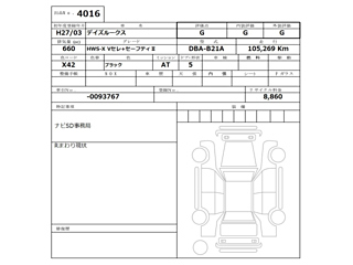 NISSAN DAYZ ROOX 2015