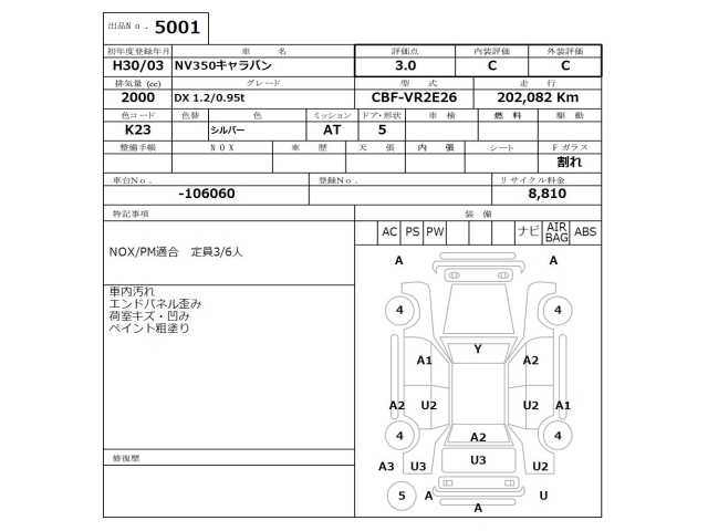 NISSAN CARAVAN VAN 2018