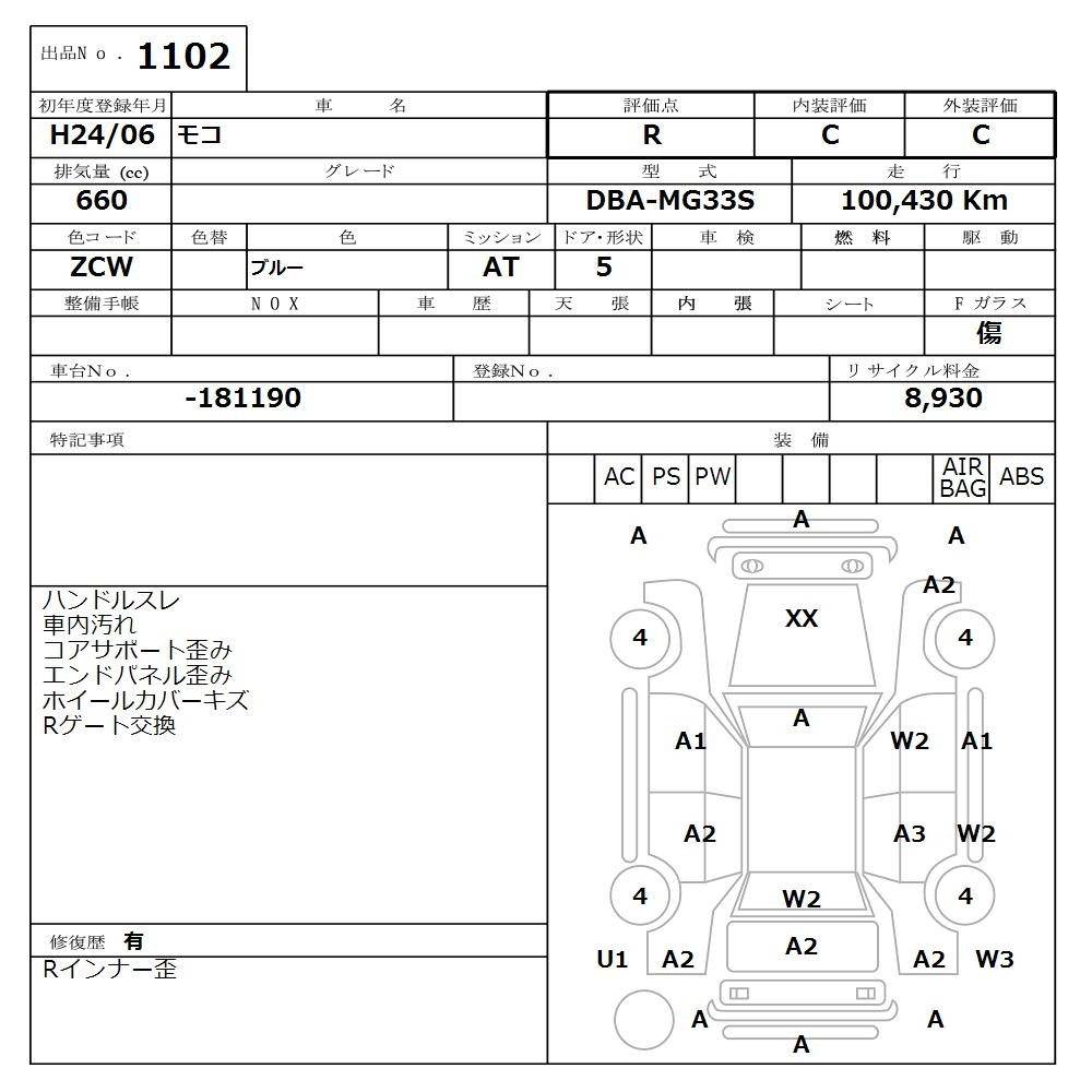 Аукционный лист
