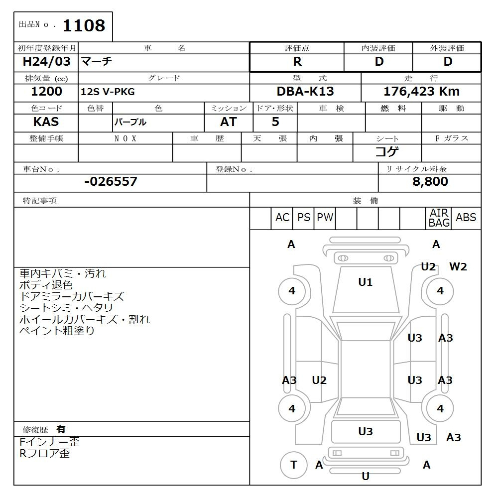 Аукционный лист