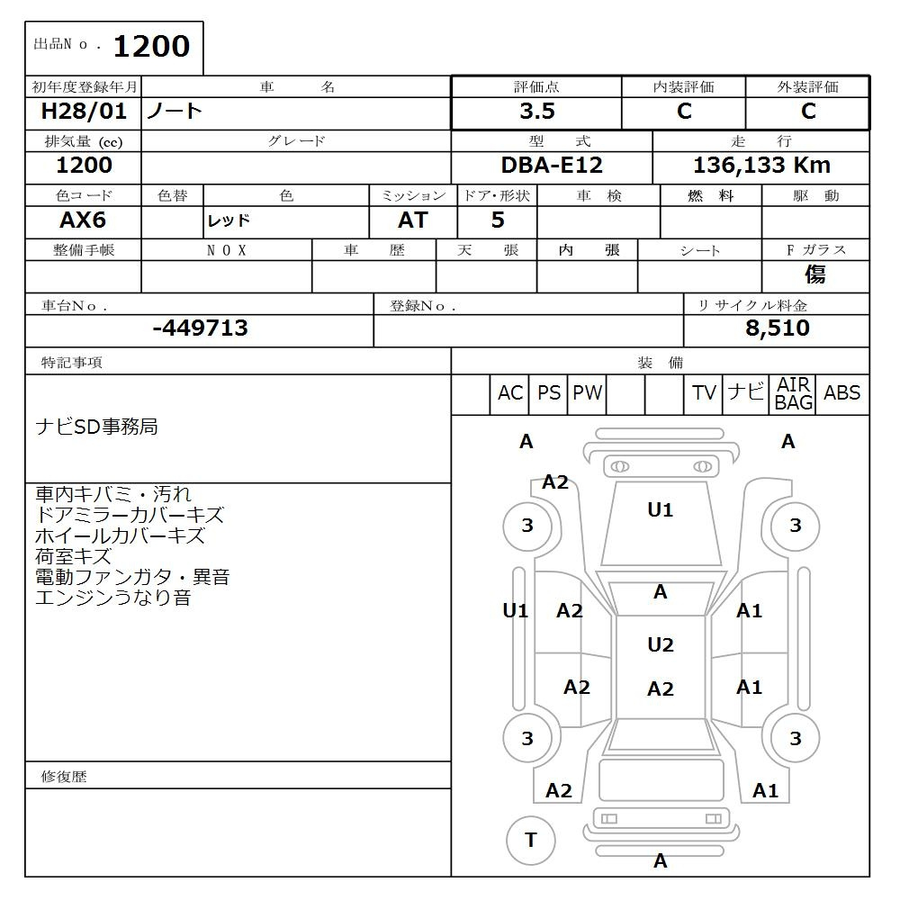Аукционный лист