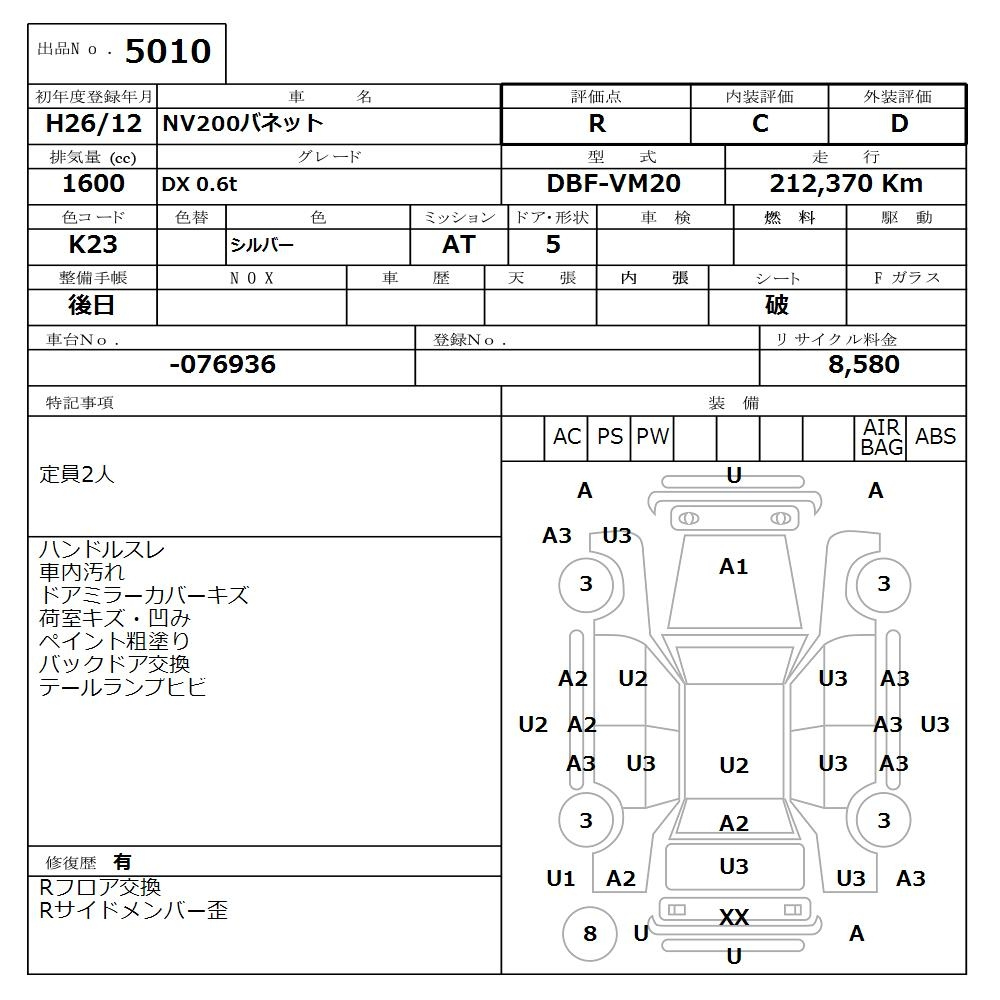 Аукционный лист