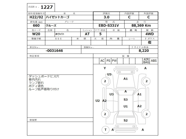 DAIHATSU HIJET VAN 2010