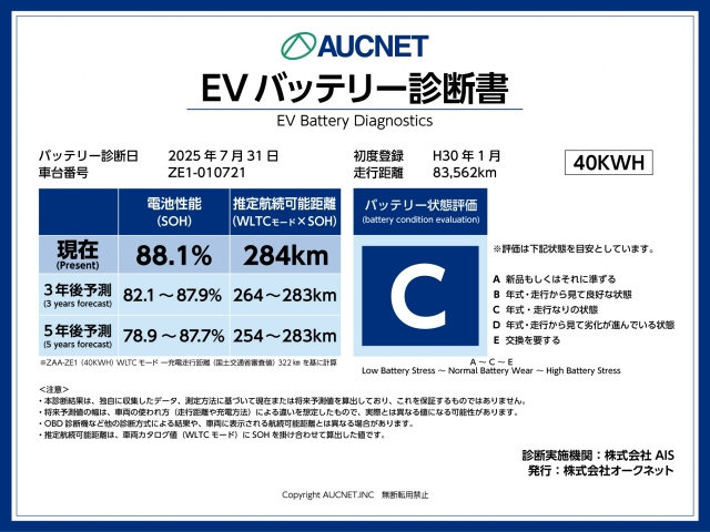 NISSAN LEAF 2018